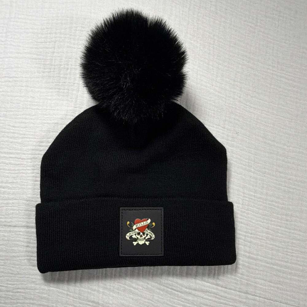 Ed Harding Beanie 100% Acrylic Knit Hat Adult Size Black